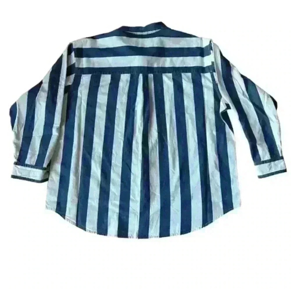 Levis SilverTab Oversized One Pocket Striped Denim Shirt XL NWT - Picture 4 of 7